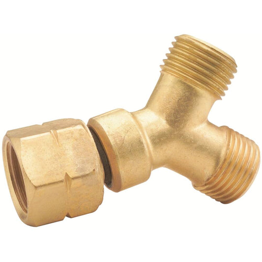 Adaptor, Y Piece for regulator outlets with 5/8”-18 UNF LH Connections